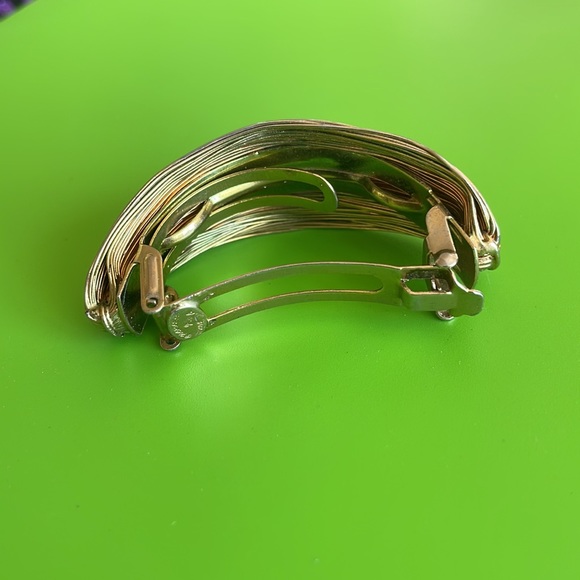 [Vintage] Gold Tone Ponytail Holder/Barrette - Picture 2 of 6